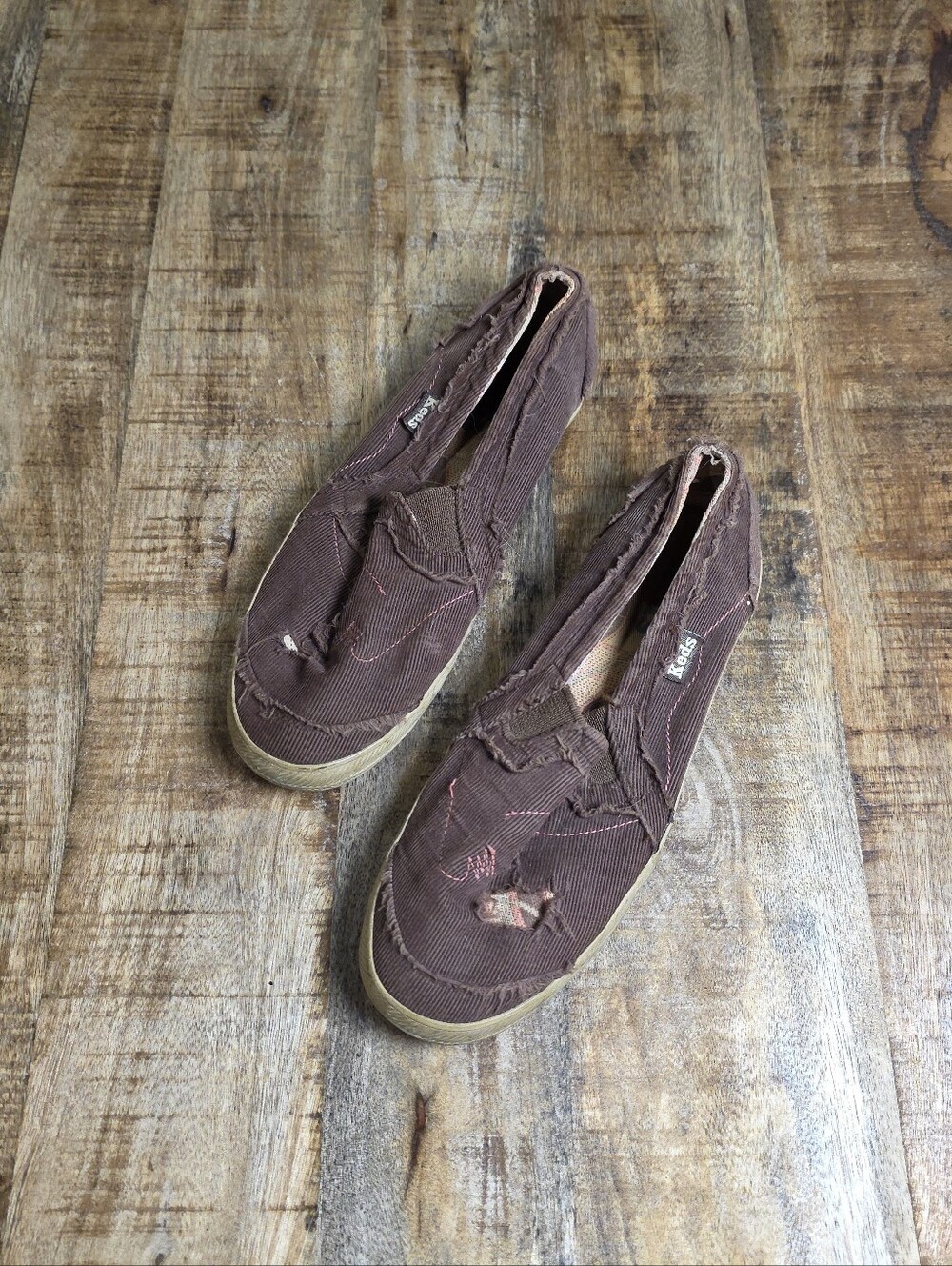 Ked's Casual Women's Brown Slip-On Canvas Shoe